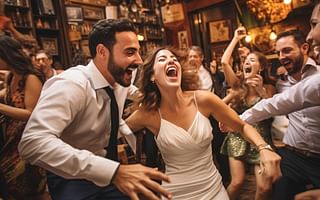 What are some entertaining activities for wedding guests?